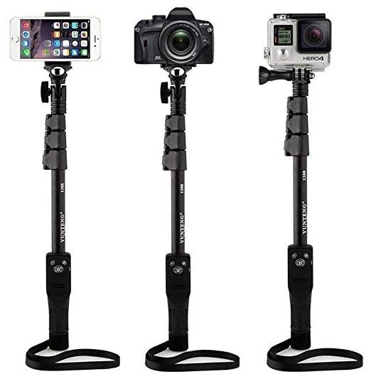 

Cos theta YT-1288 Bluetooth Selfie Stick for Smartphones Action and Digital Camera (Black)