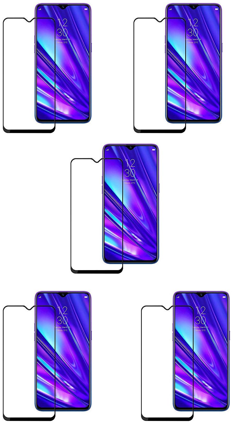

CRAVEMART EDGE TO EDGE TEMPERED GLASS FOR VIVO Y19 5D SCREEN GUARD (PACK OF 5)
