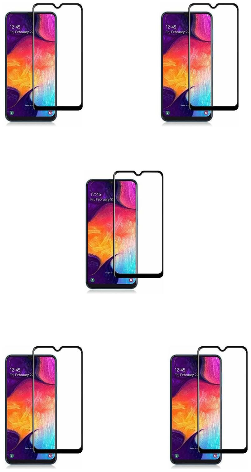 

CRAVEMART EDGE TO EDGE TEMPERED GLASS FOR SAMSUNG GALAXY A30S CASE FRIENDLY (PACK OF 5)
