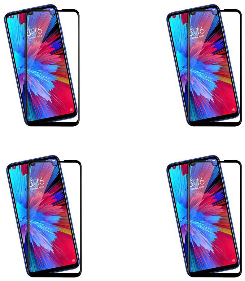 

CRAVEMART EDGE TO EDGE TEMPERED GLASS FOR REDMI NOTE 7 PRO 3D SCREEN GUARD (PACK OF 4)