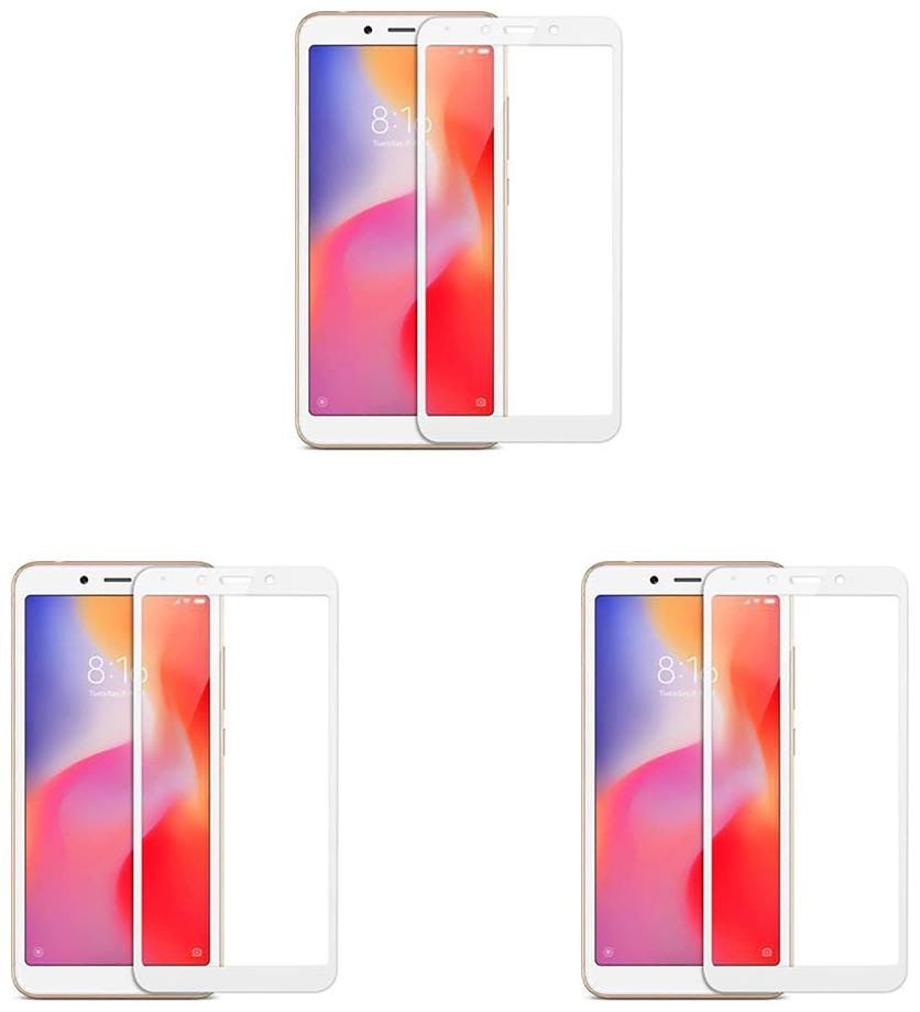 

CRAVEMART EDGE TO EDGE TEMPERED GLASS FOR REDMI 6 4D SCREEN GUARD (PACK OF 3)