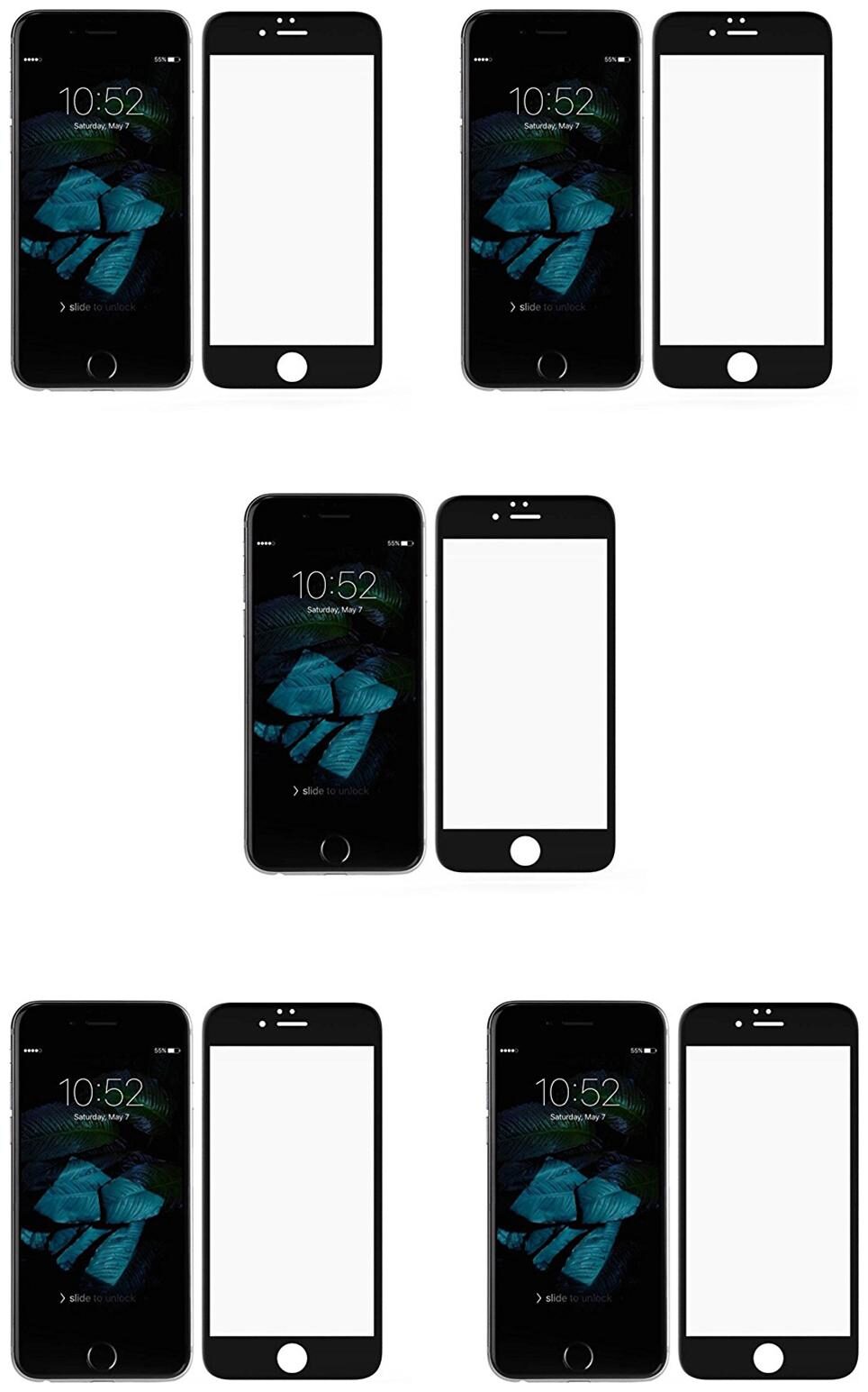 

CRAVEMART EDGE TO EDGE TEMPERED GLASS FOR APPLE IPHONE 6S 9D TEMPERED GLASS (PACK OF 5)