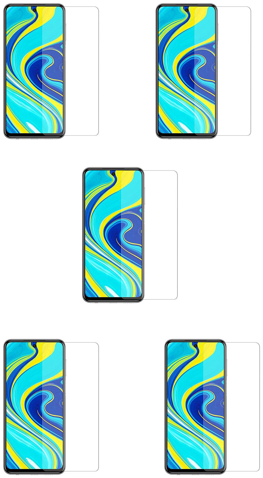 

CRAVEMART EDGE TO EDGE TEMPERED GLASS FOR REDMI NOTE 9 PRO 7D SCREEN GUARD (PACK OF 5)