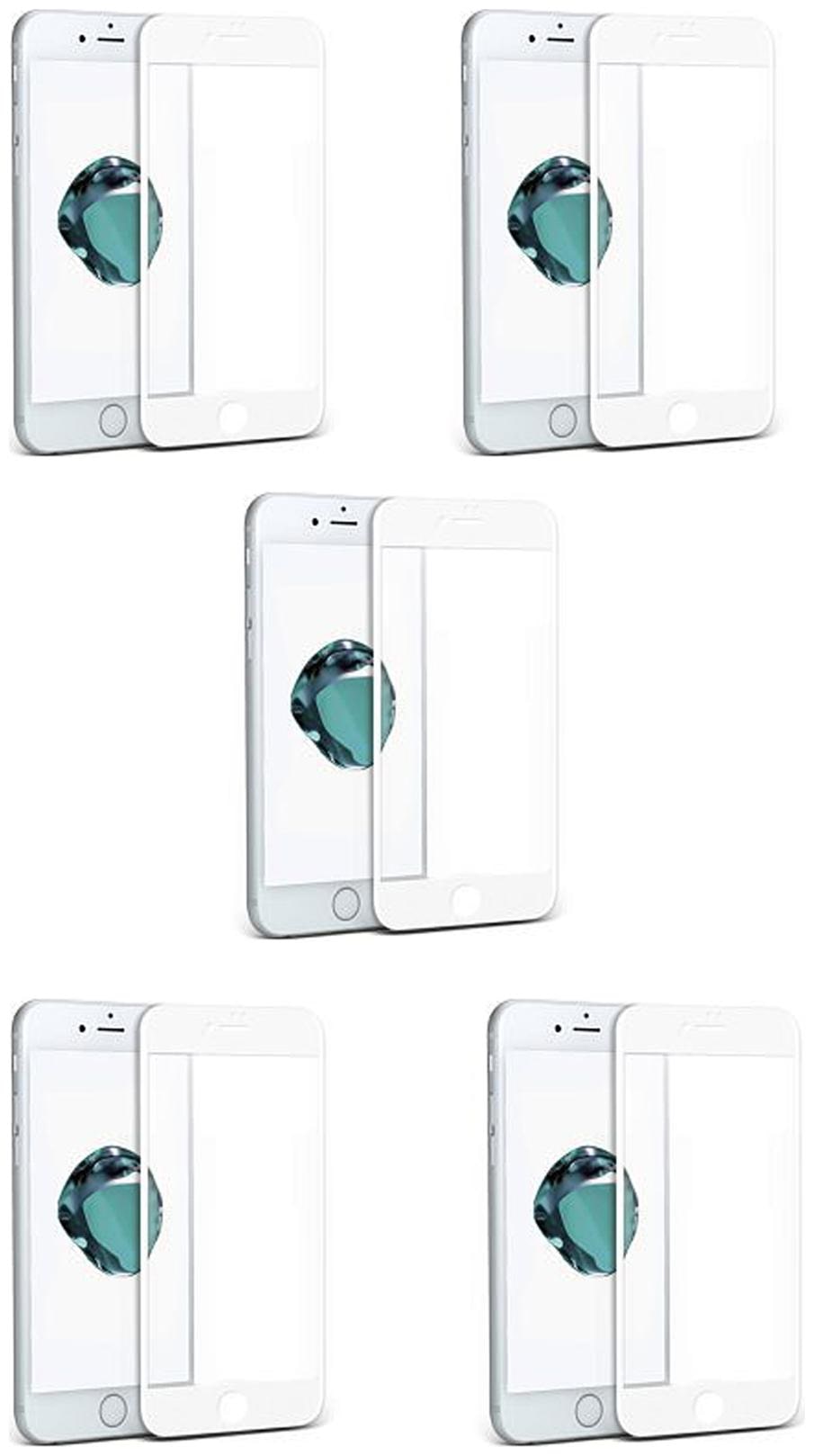 

CRAVEMART EDGE TO EDGE TEMPERED GLASS FOR APPLE IPHONE 6S PLUS ANTI-BLUE LIGHT (PACK OF 5)