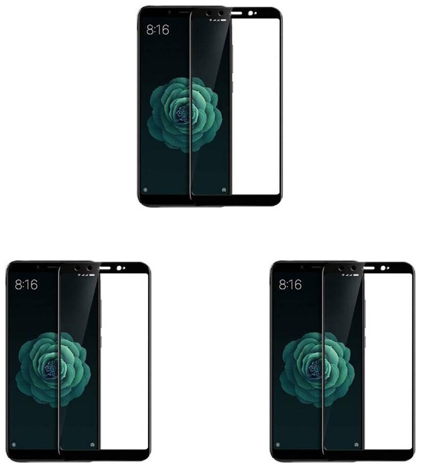 

CRAVEMART EDGE TO EDGE TEMPERED GLASS FOR MI A2 4D SCREEN GUARD (PACK OF 3)