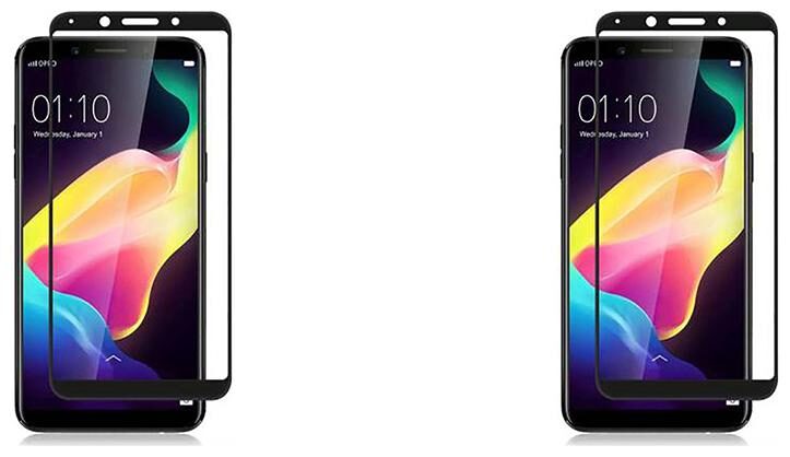 

CRAVEMART EDGE TO EDGE TEMPERED GLASS FOR OPPO REALME 1 REUSABLE (PACK OF 2)