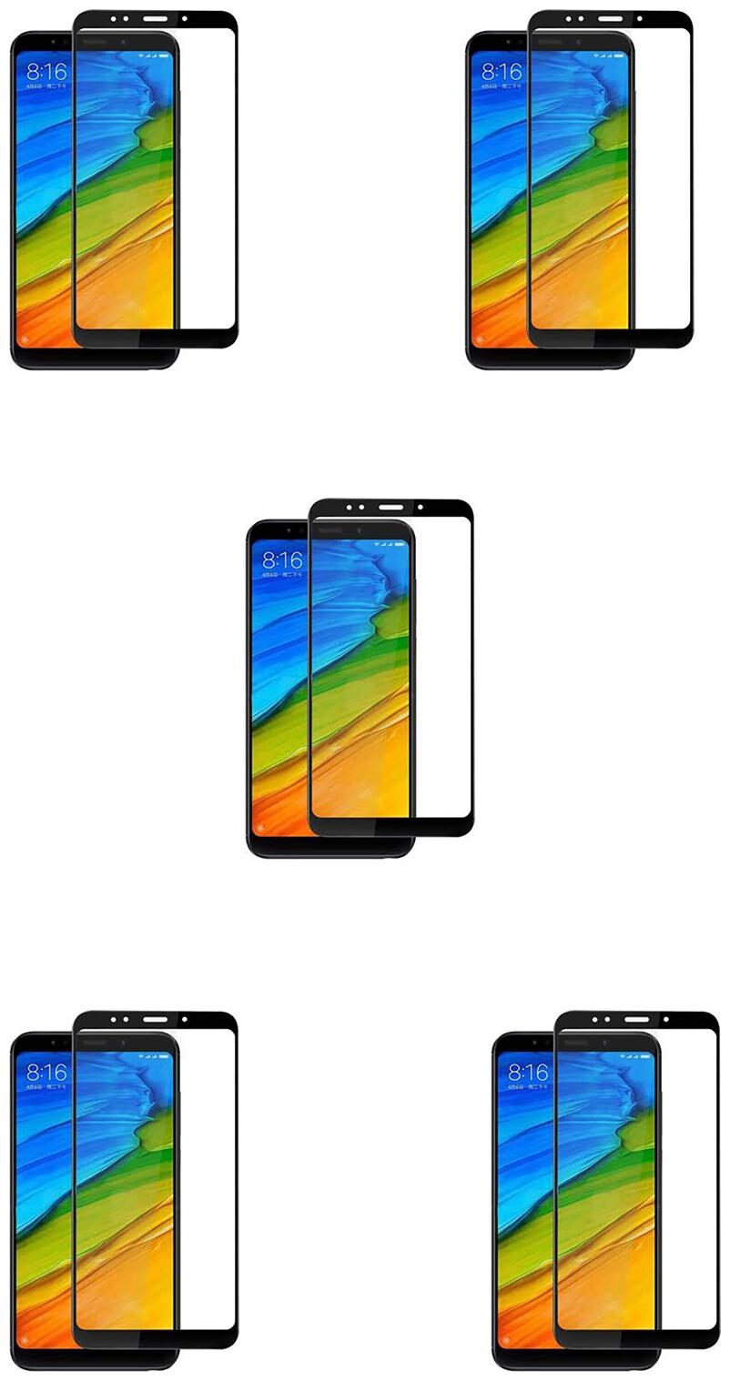 

CRAVEMART EDGE TO EDGE TEMPERED GLASS FOR MI REDMI 5 10D TEMPERED GLASS (PACK OF 5)
