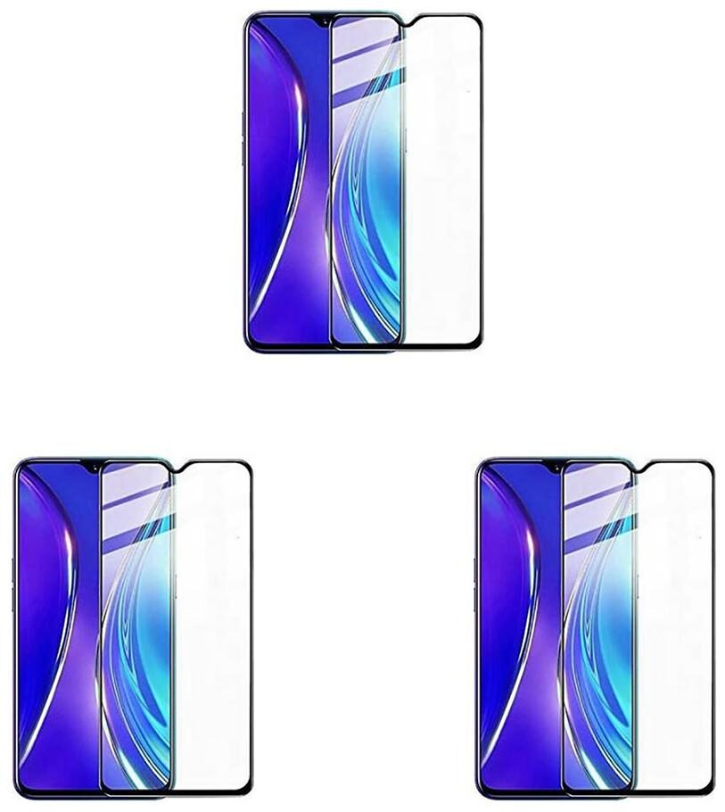 

CRAVEMART EDGE TO EDGE TEMPERED GLASS FOR REALME X2 PRO 3D TEMPERED GLASS (PACK OF 3)