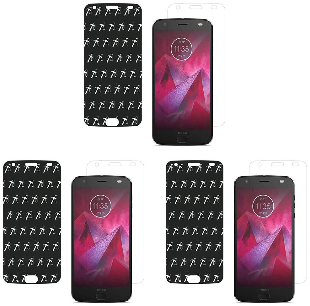 

CRAVEMART IMPOSSIBLE SCREEN GUARD FOR MOTOROLA MOTO Z2 FORCE CASE FRIENDLY (PACK OF 3)
