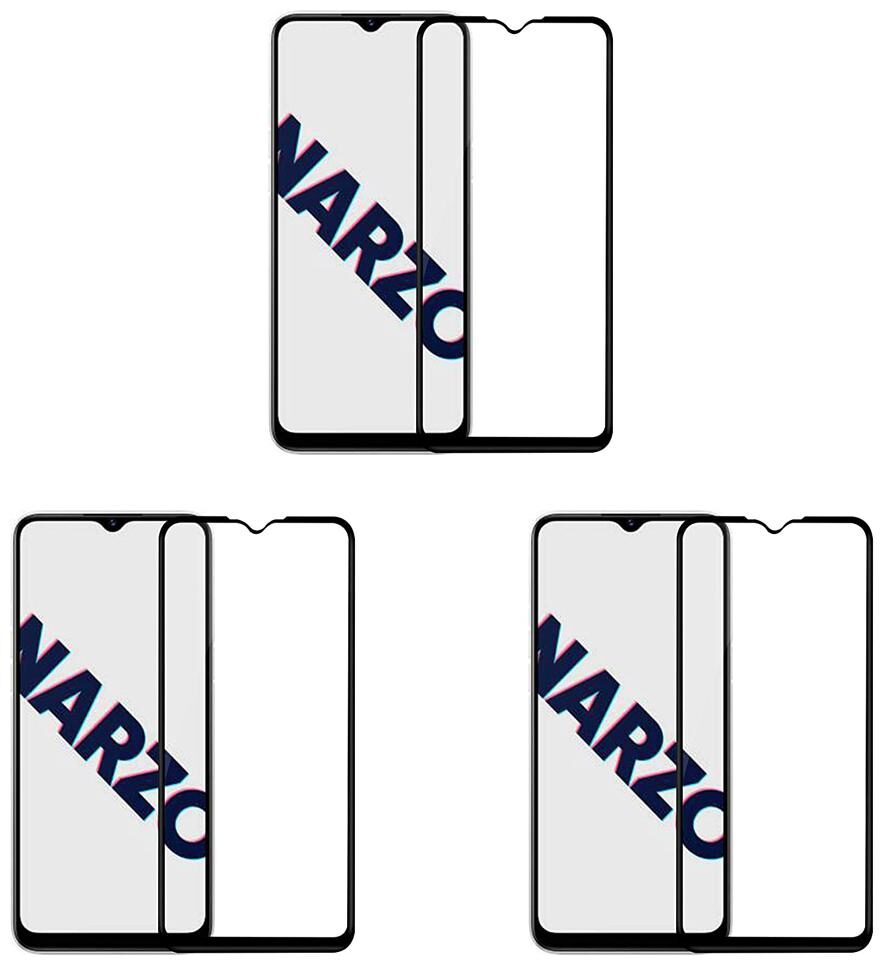 

CRAVEMART IMPOSSIBLE SCREEN GUARD FOR REALME NARZO 10A 9H HARDNESS (PACK OF 3)