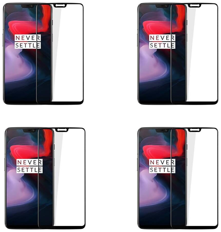 

CRAVEMART SCREEN GUARD FOR ONEPLUS 6 6D TEMPERED GLASS (PACK OF 4)