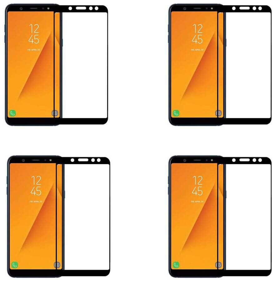 

CRAVEMART SCREEN GUARD FOR SAMSUNG A6 PLUS 6D SCREEN GUARD (PACK OF 4)