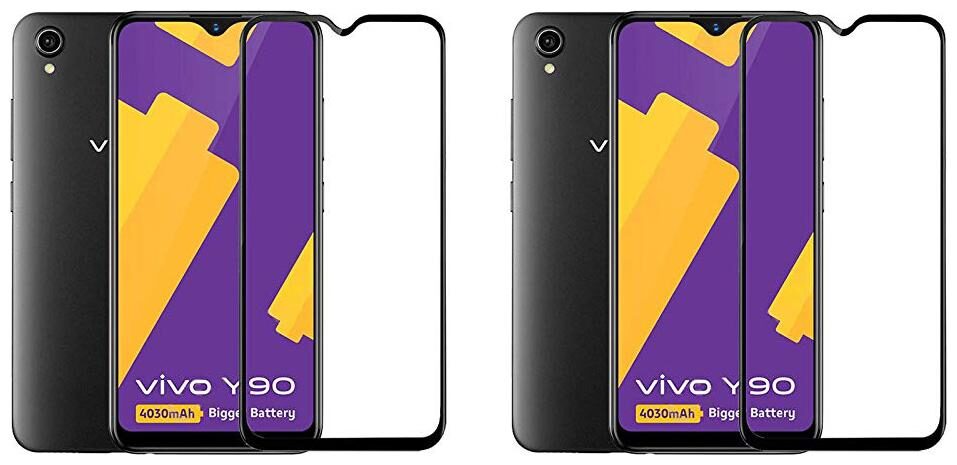 

CRAVEMART SCREEN GUARD FOR VIVO Y90 9D TEMPERED GLASS (PACK OF 2)