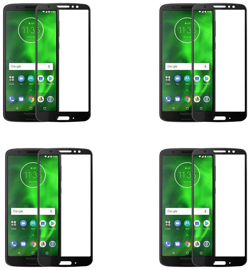 

CRAVEMART SCREEN GUARD FOR MOTOROLA MOTO G6 9D TEMPERED GLASS (PACK OF 4)