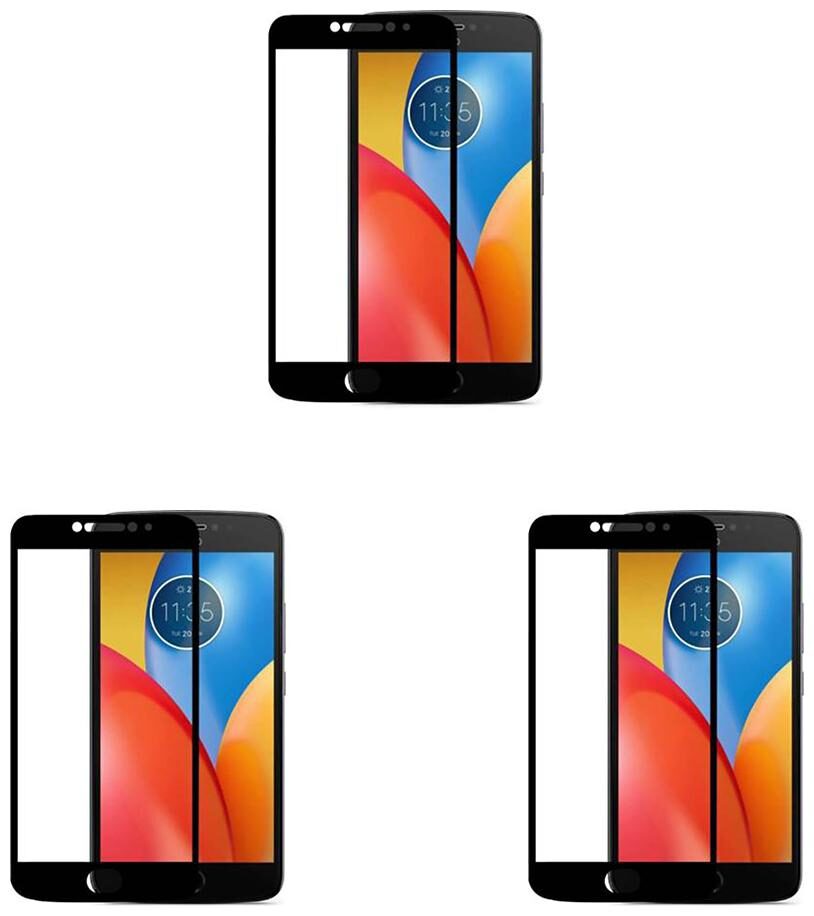 

CRAVEMART SCREEN GUARD FOR MOTO E4 PLUS 6D TEMPERED GLASS (PACK OF 3)
