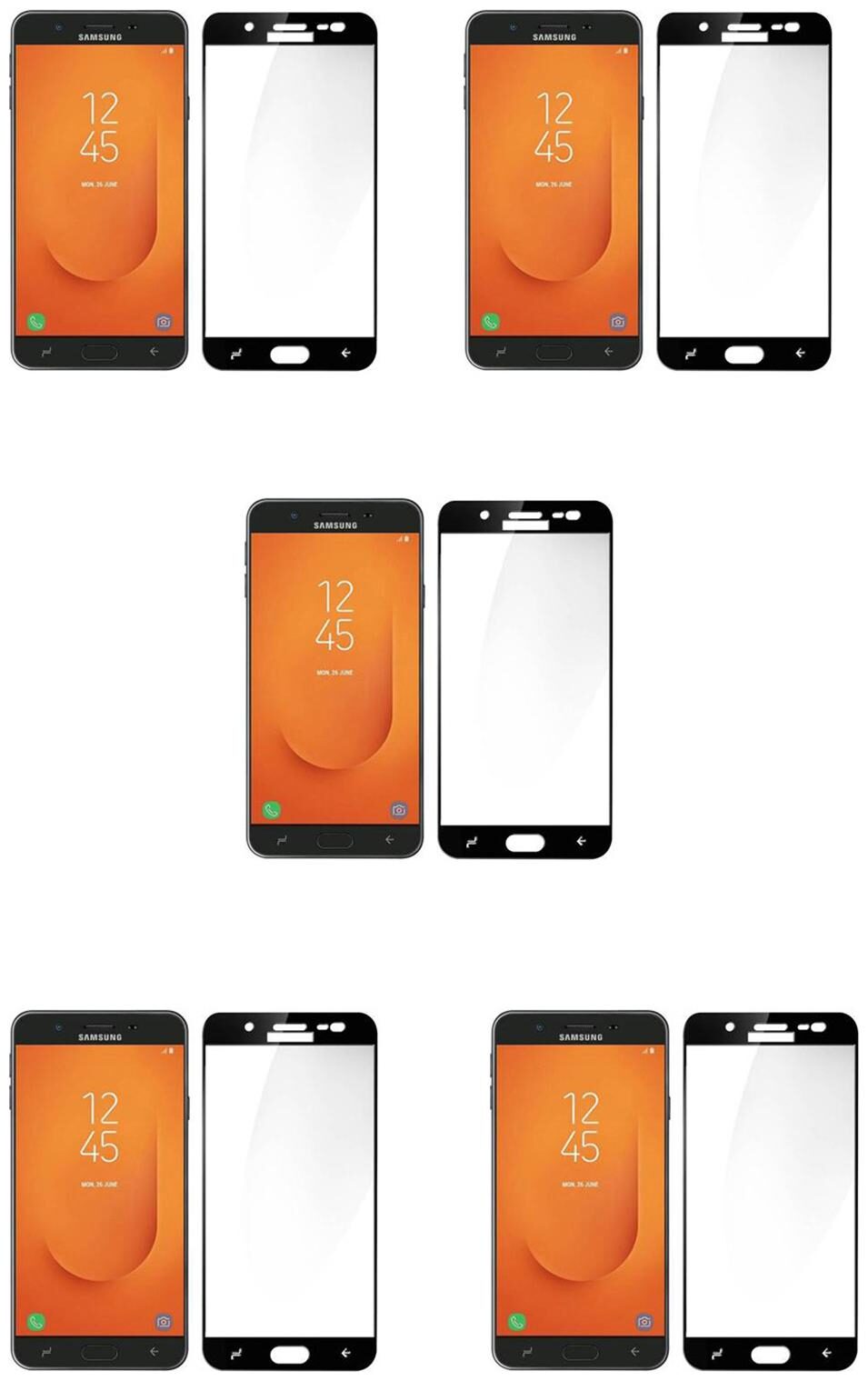 

CRAVEMART SCREEN GUARD FOR SAMSUNG GALAXY J7 PRIME 2 10D SCREEN GUARD (PACK OF 5)