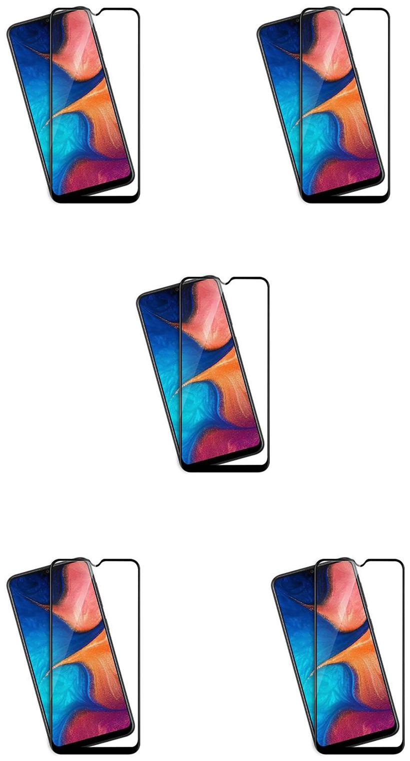 

CRAVEMART SCREEN GUARD FOR SAMSUNG GALAXY A20S 8D TEMPERED GLASS (PACK OF 5)