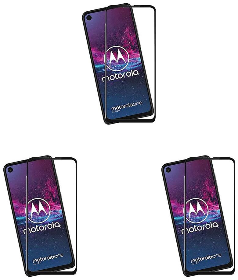 

CRAVEMART SCREEN GUARD FOR MOTO ONE ACTION 3D TEMPERED GLASS (PACK OF 3)