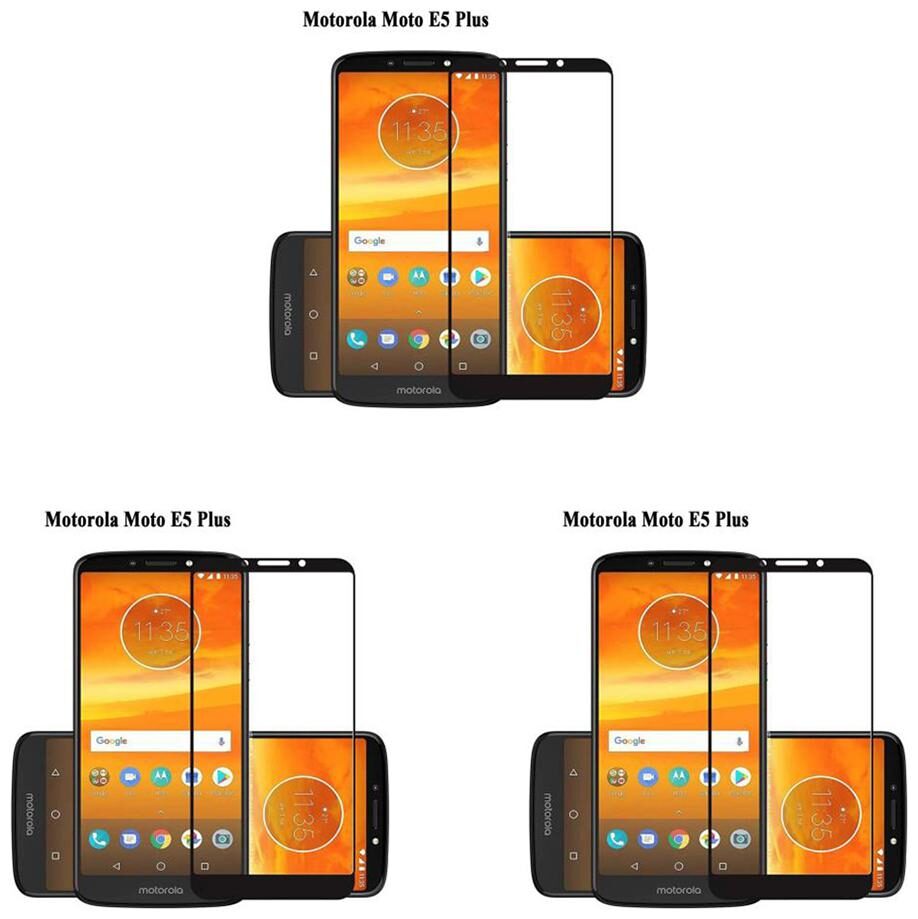 

CRAVEMART TEMPERED GLASS FOR MOTOROLA MOTO E5 PLUS CASE FRIENDLY (PACK OF 3)