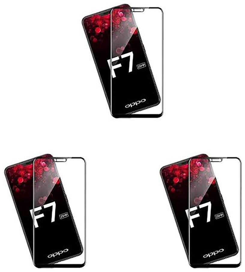 

CRAVEMART TEMPERED GLASS FOR OPPO F7 6D SCREEN GUARD (PACK OF 3)