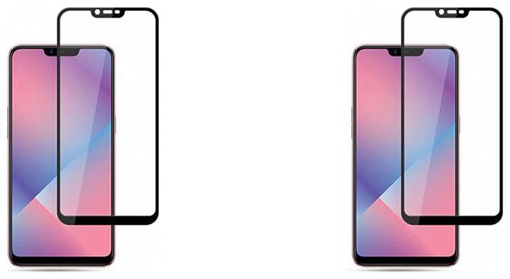 

CRAVEMART TEMPERED GLASS FOR OPPO A3S FULL COVERAGE (PACK OF 2)
