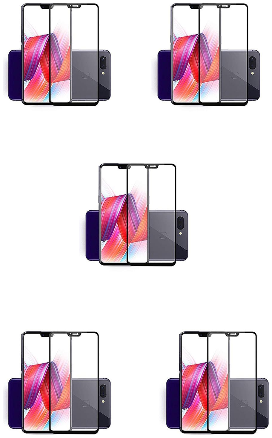 

CRAVEMART TEMPERED GLASS FOR OPPO R15 PRO 8D SCREEN GUARD (PACK OF 5)