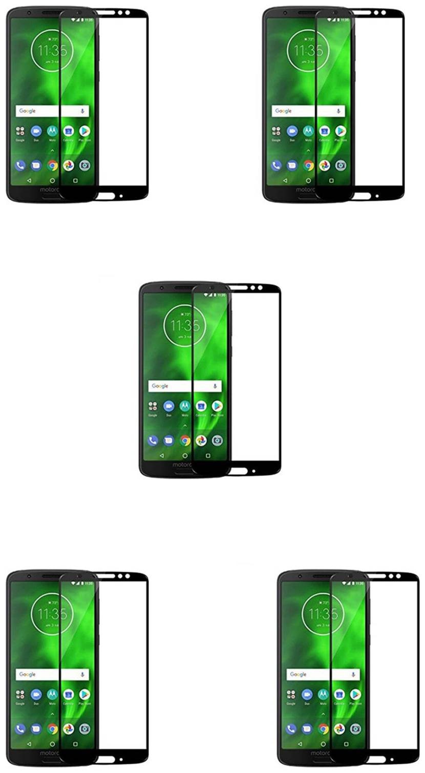 

CRAVEMART TEMPERED GLASS FOR MOTOROLA MOTO G6 PLUS 4D TEMPERED GLASS (PACK OF 5)