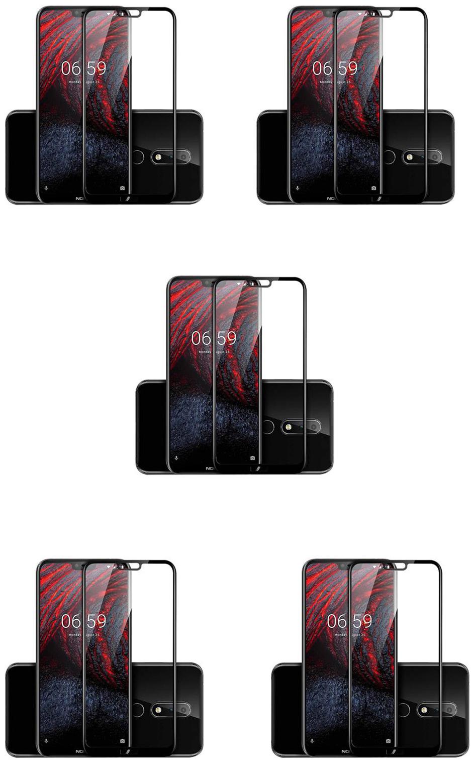 

CRAVEMART TEMPERED GLASS FOR NOKIA X6 8D TEMPERED GLASS (PACK OF 5)
