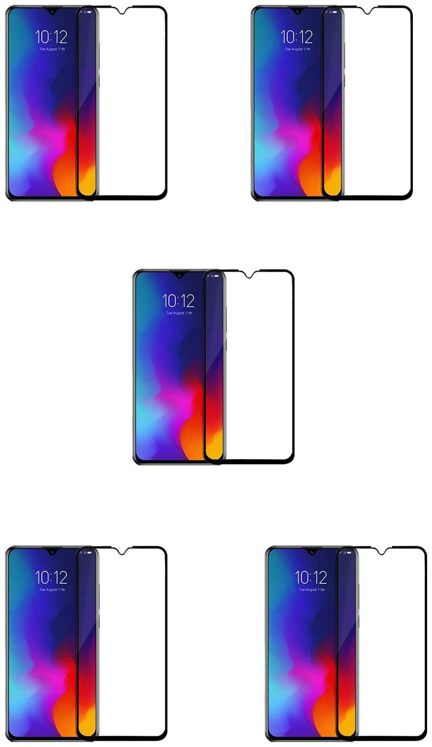 

CRAVEMART TEMPERED GLASS FOR VIVO Y93 3D TEMPERED GLASS (PACK OF 5)