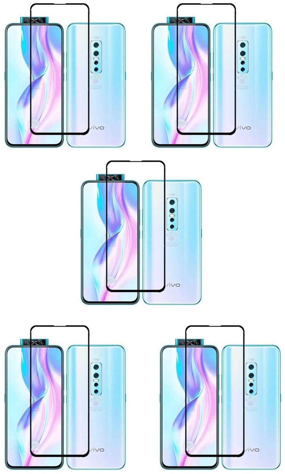 

CRAVEMART TEMPERED GLASS FOR VIVO V17 ANTI BACTERIAL (PACK OF 5)