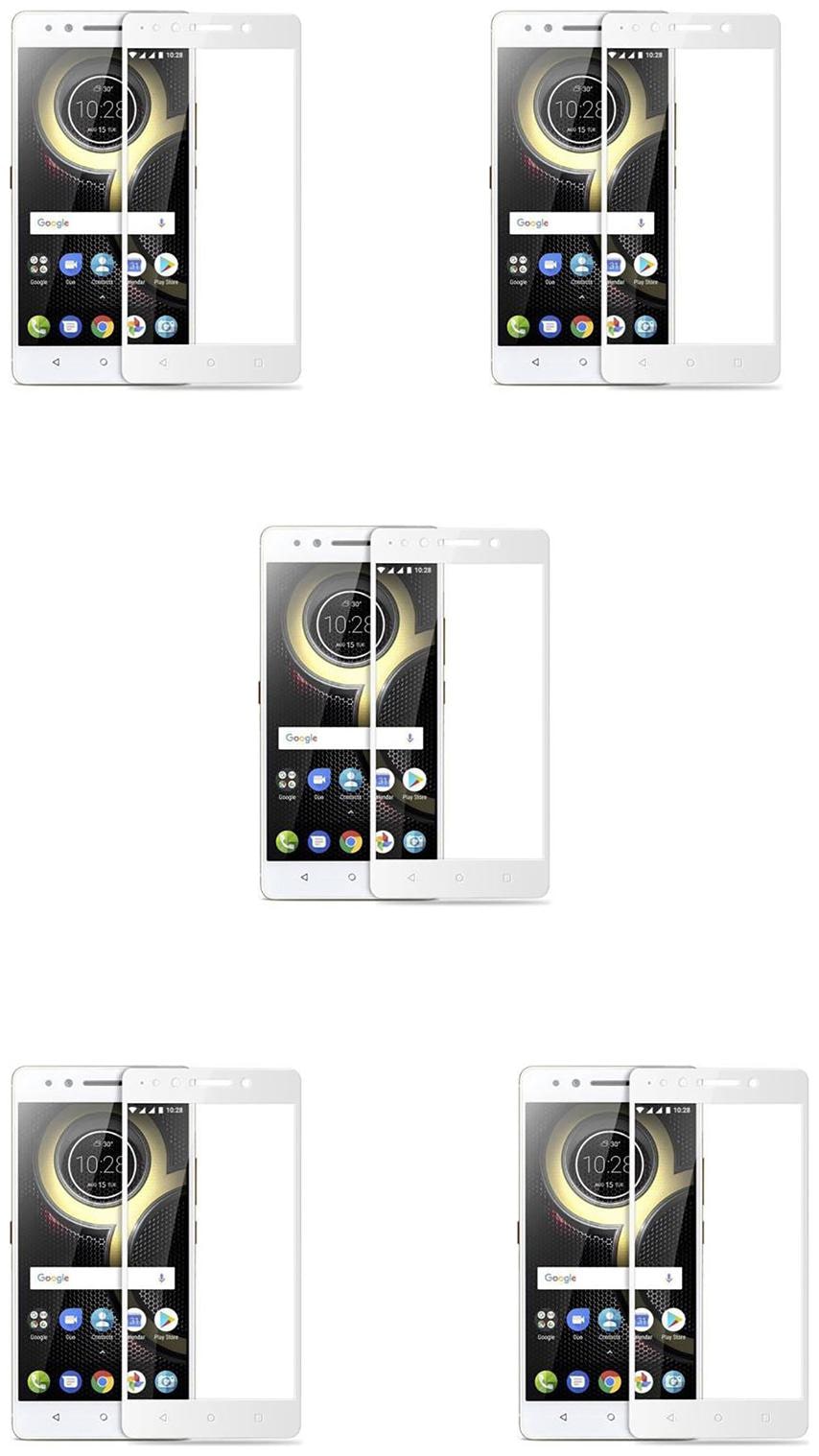 

CRAVEMART TEMPERED GLASS FOR LENOVO K8 PLUS 9D TEMPERED GLASS (PACK OF 5)