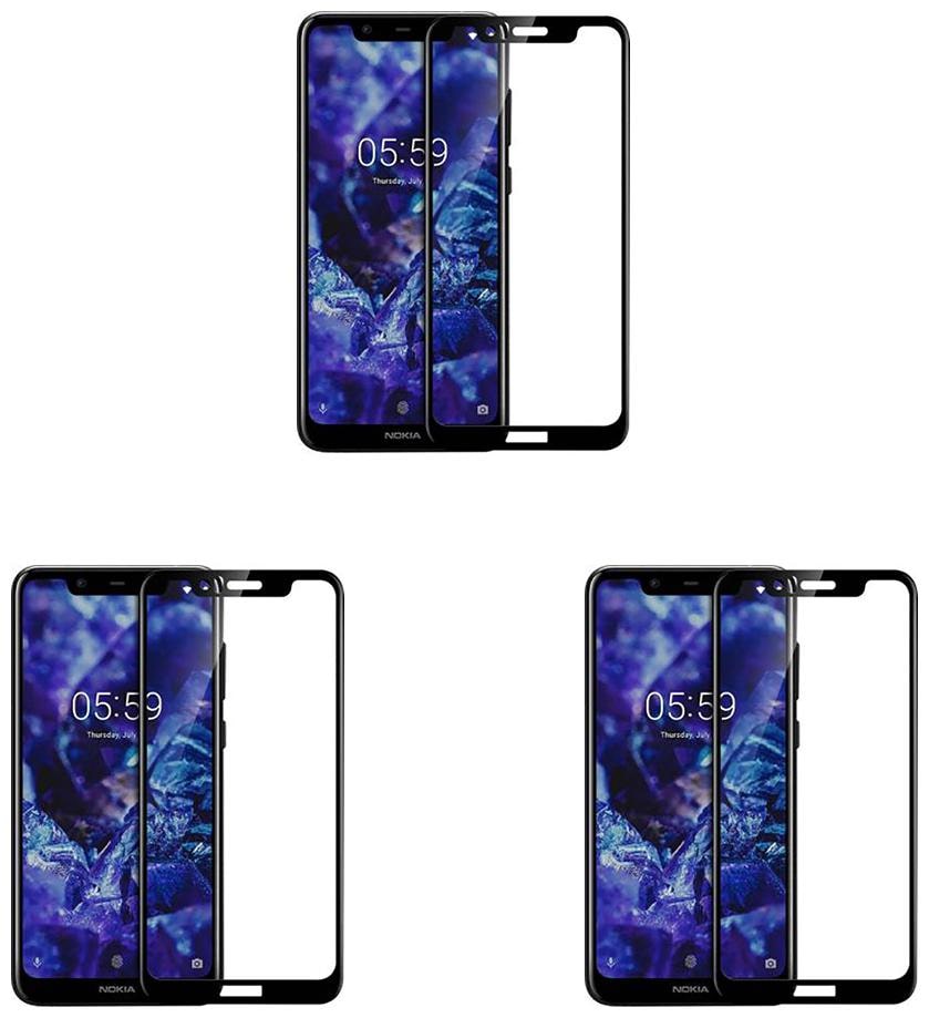 

CRAVEMART TEMPERED GLASS FOR NOKIA 5 1 PLUS 10D SCREEN GUARD (PACK OF 3)