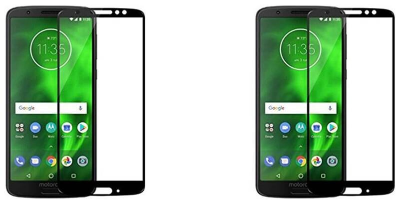 

CRAVEMART TEMPERED GLASS FOR MOTOROLA MOTO G6 PLUS 9D SCREEN GUARD (PACK OF 2)