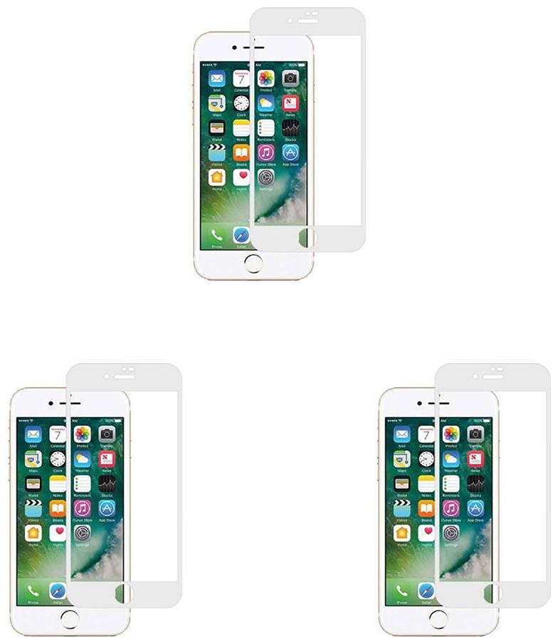 

CRAVEMART TEMPERED GLASS FOR APPLE IPHONE 7 7D TEMPERED GLASS (PACK OF 3)