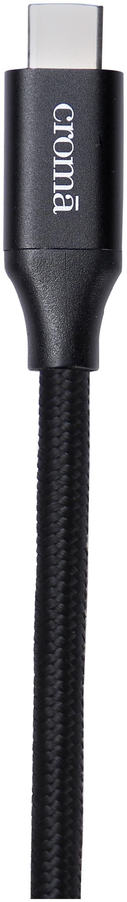 

Croma Data Charging Type-C Cable ( 1 m Black )