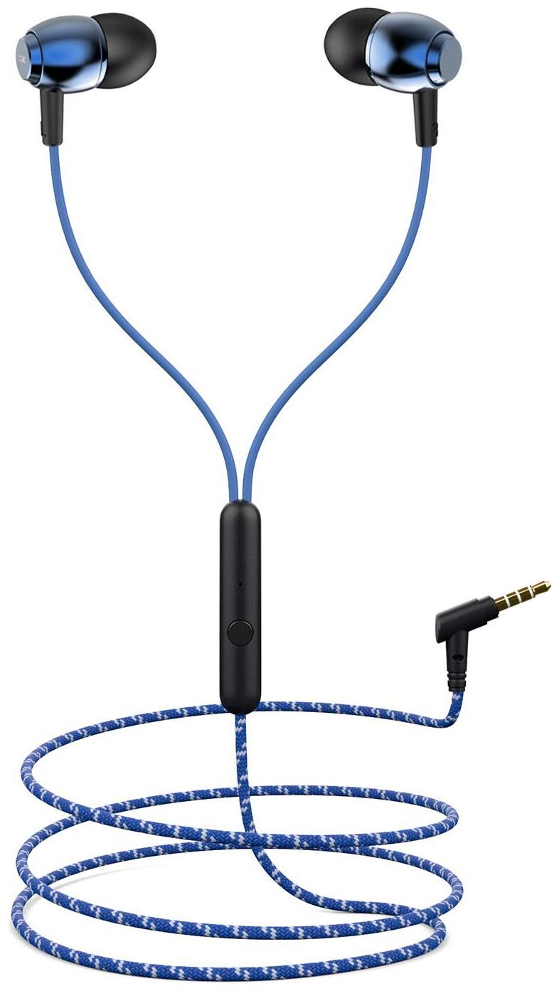 

Crovell BH-162 In-Ear Wired Headphone ( Blue Black )