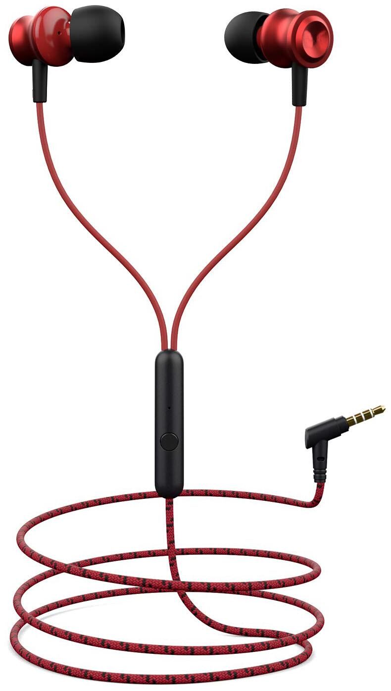 

Crovell BH-172 Red In-Ear Wired Headphone ( Red Black )