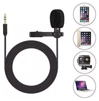 

Crystal Digital 3 5mm Clip On Mini Lapel Lavalier Microphone Collar Mic Great for Voice-Overs Interviews Vlogs