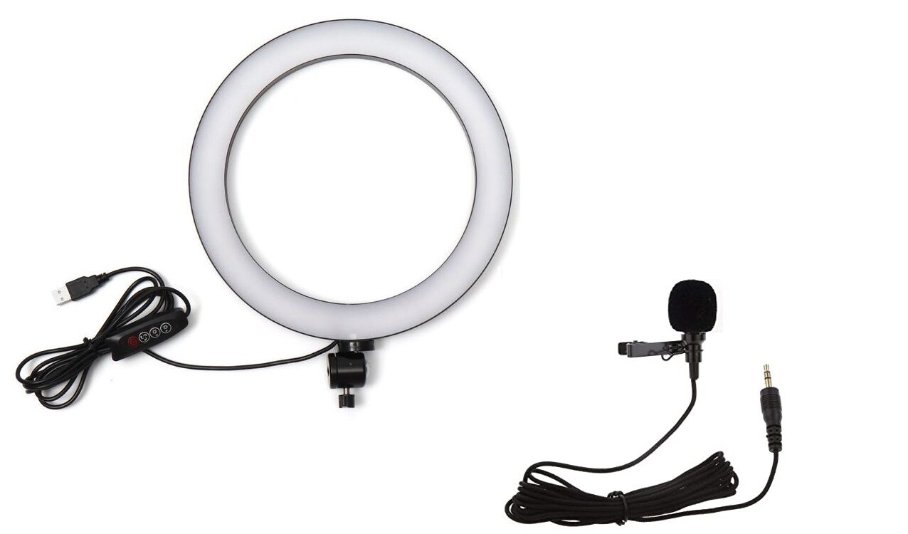 

Crystal Digital Big Selfie Ring Light Studio Camera Ring Light Photo Phone Video Light Lamp with Collar Mic