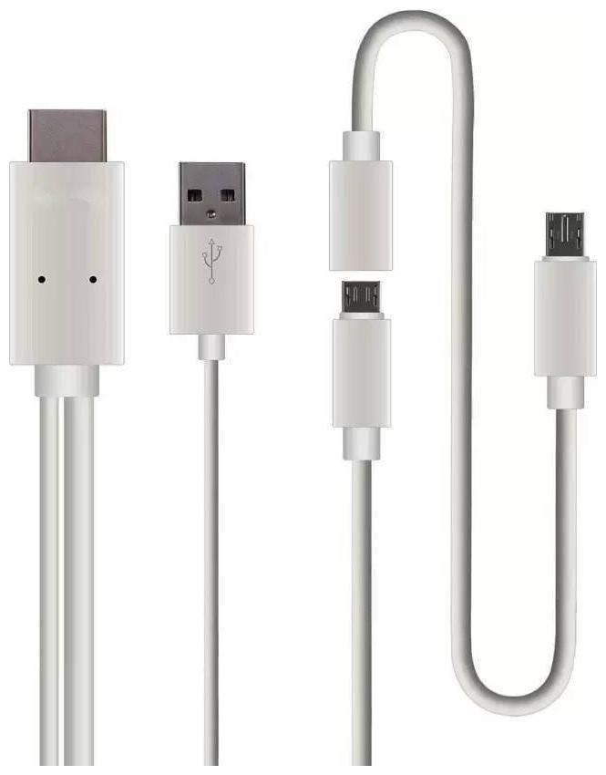 

Crystal Digital Data Charging Multi Cable ( 0-0 2m White )