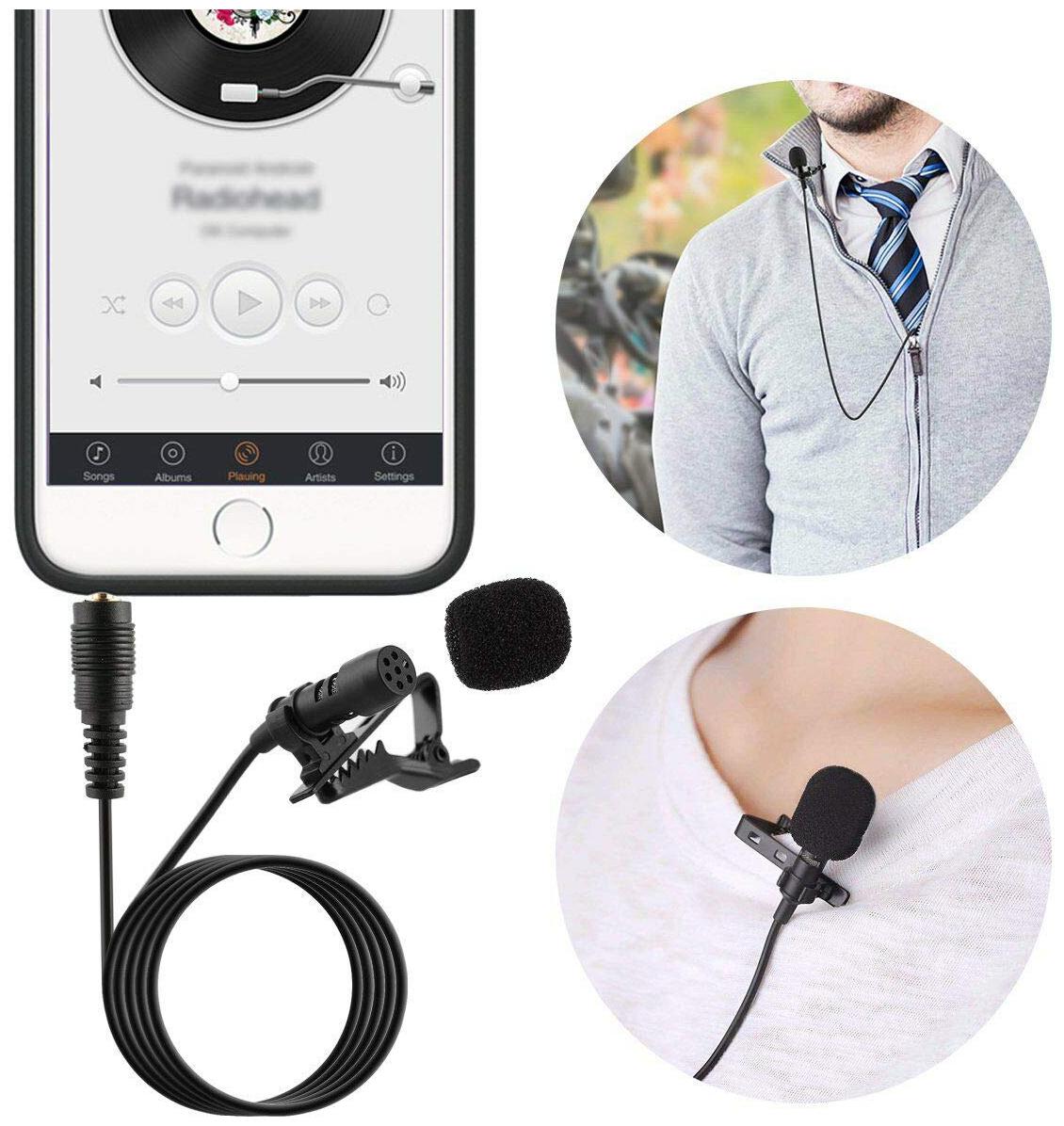 

Crystal Digital 3 5mm Jack Collar Mic Microphone For iPhone SmartPhones Recording PC For Multiple Use