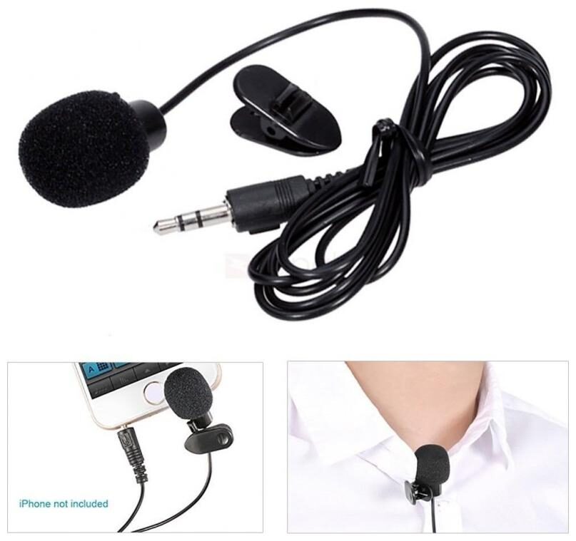 

Crystal Digital 3 5 mm Clip Collar Mike for Voice Recording Mobile Pc Laptop Android Smartphones DSLR Camera For All Samsung Smartphone