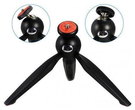 

Crystal Digital Mini XH-228 Tripod For Mobile Cameras (Black) With Magnetic Earphone