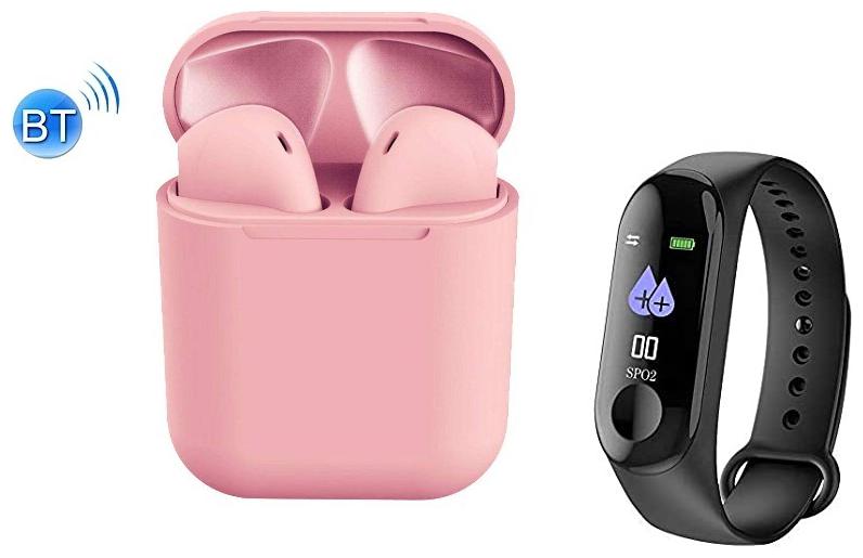 

Crystal Digital inpods 12 TWS Wireless with Touch Sensor Bluetooth Headset With M3 Fitness Band