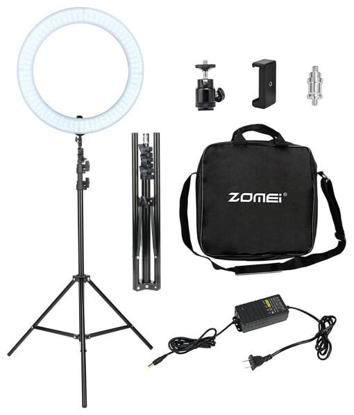 

Crystal Digital 14 inches LED Selfie Ring Light with Tripod Stand Tabletop Stand Phone Holder for Making up Tiktok YouTube Videos Photography