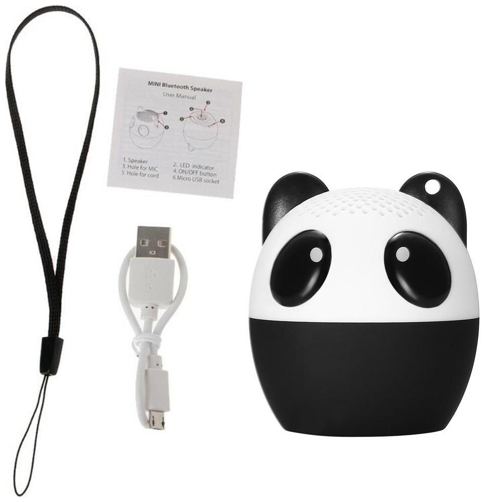 

Crystal Digital Panda Bluetooth Extreme Bass Portable Audio Player Design For Samsung Apple Blue mi Oneplus Devices