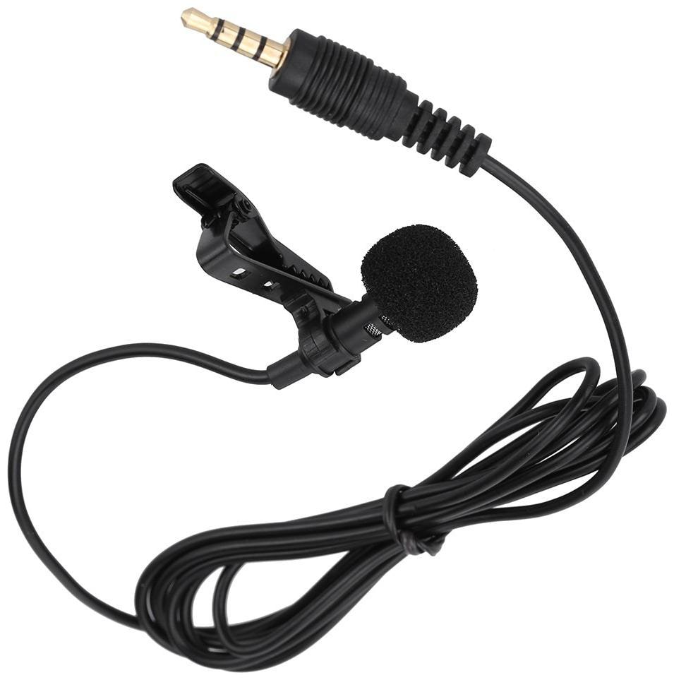 

Crystal Digital Caller Audio Microphone 3 5mm Jack Plug Mic Stereo Mini Lapel Wired Collar MIC