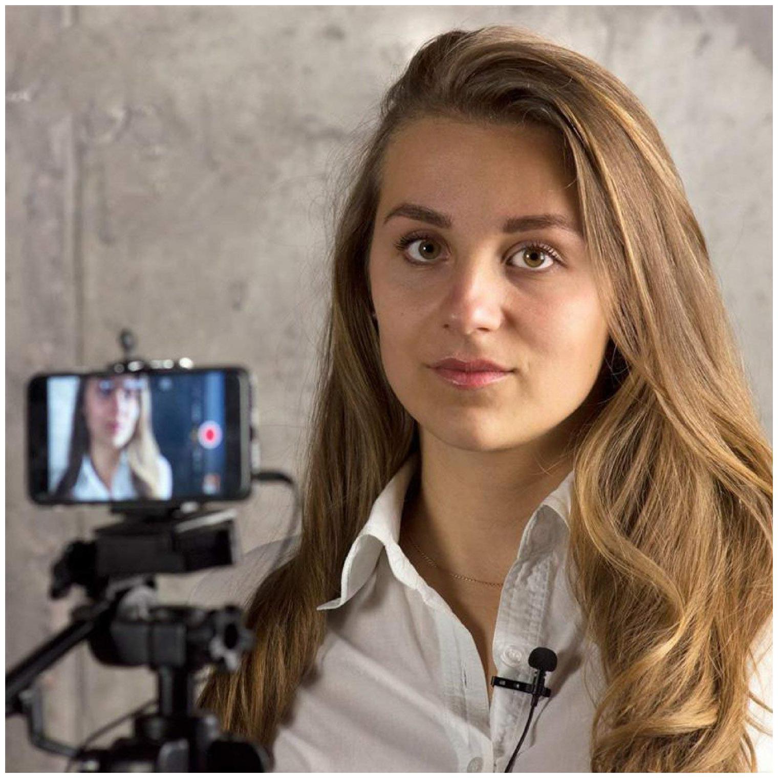 

Crystal Digital 3 5mm Clip Microphone for YouTube Collar Mic Voice Recording Lapel Mic Make Videos