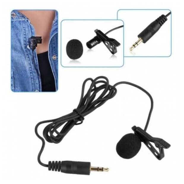 

Crystal Digital Collar Mic Microphone 3 5mm Jack For iPhone SmartPhones Recording PC