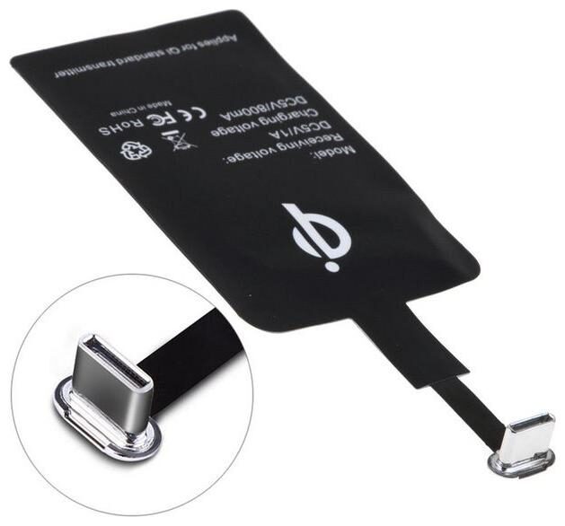 

Crystal Digital Qi Wireless charger Receiver Charging Transmitter Type-C